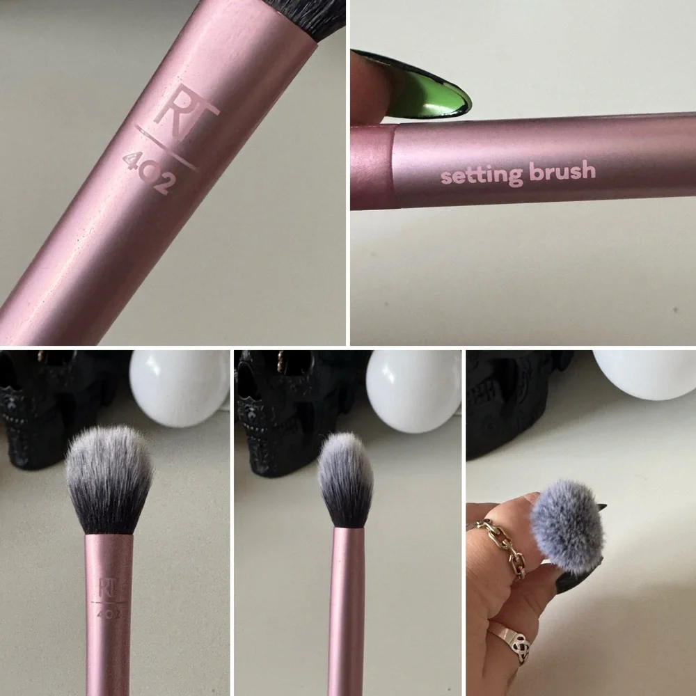 Real Techniques Brush Bundle RT400 RT402 RT300 Blush Setting Crease